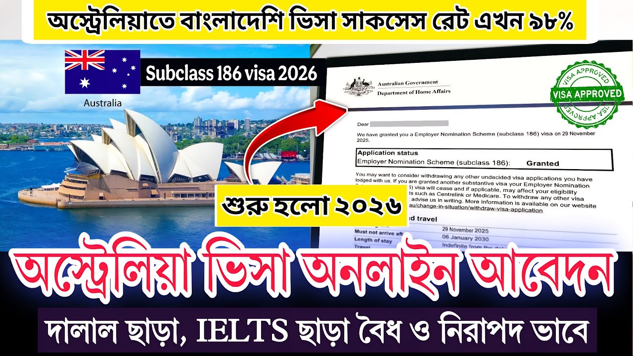 সহজ হলো অস্ট্রেলিয়া ওয়ার্ক পারমিট ভিসা | Australia PR on Skilled Work Visa | Australia work permit 