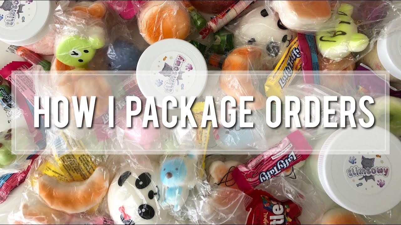 HOW I PACKAGE MY SLIME ORDERS (NOT UP TO DATE)