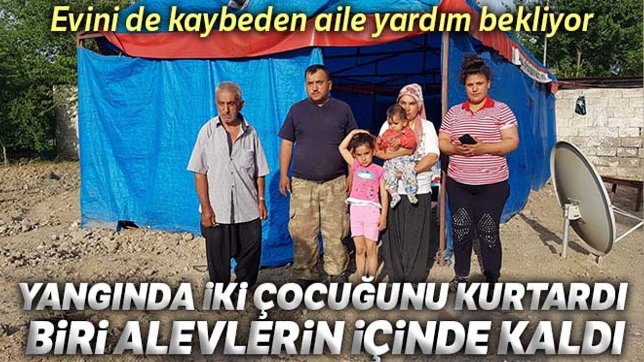 İki Çocuğunu Kurtarabildi, 5 Yaşındaki Bilal Alevlerin İçinde Kaldı