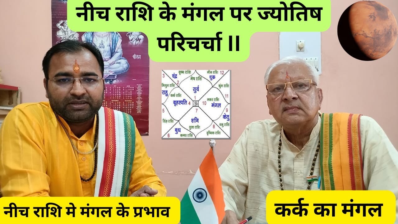 नीच राशि के मंगल पर ज्योतिष परिचर्चा II नीच राशि में मंगल के प्रभाव llडॉ शक्तिधर शर्मा