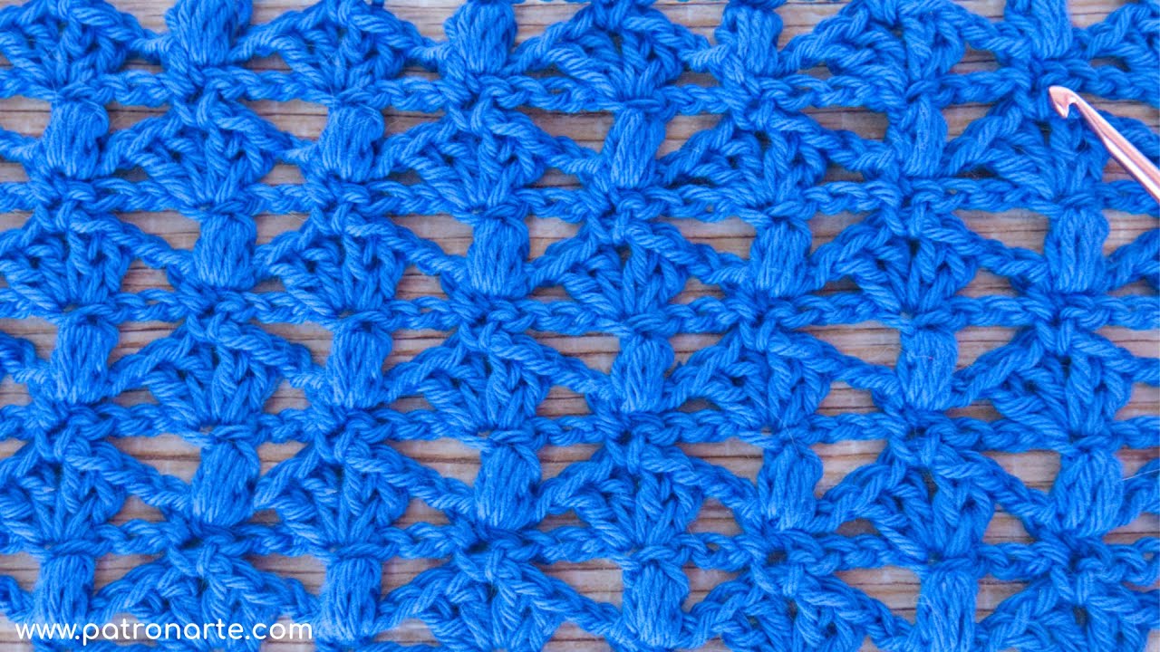 Punto Calado de Crochet Paso a Paso Ideal Para Prendas Tanto de Invierno Como de Verano