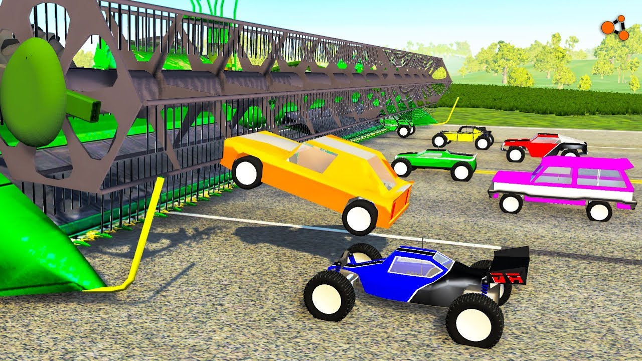 Beamng drive - Real Cars vs Toy Сars crashes #6
