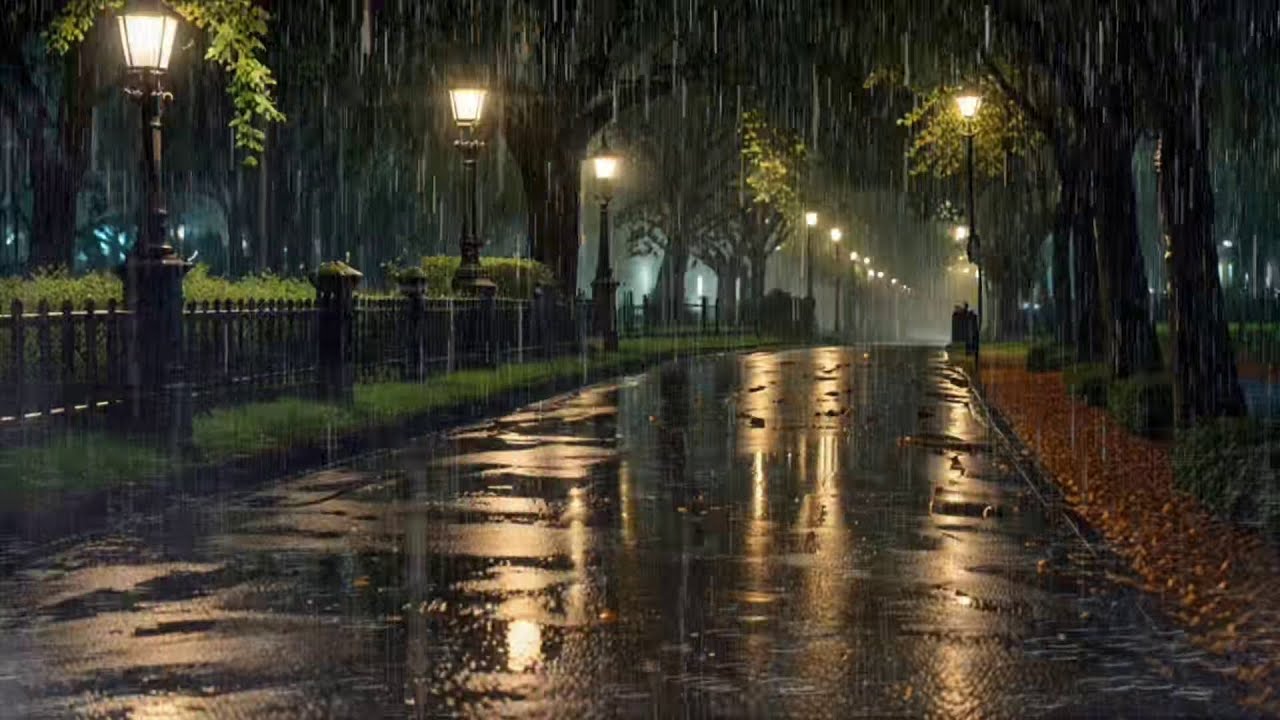 🌧️ Gentle Rain Sounds | Peaceful Night Ambience for Sleep, Relaxation & Stress Relief