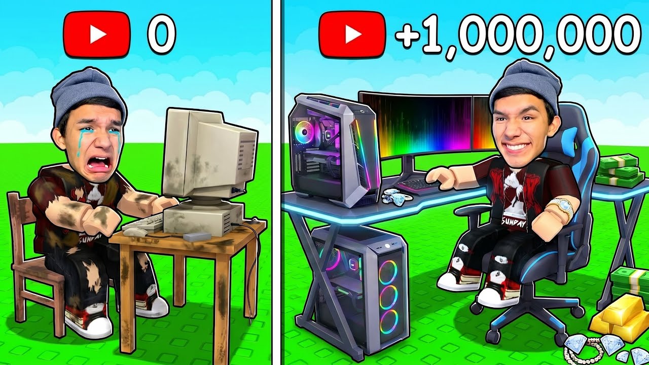 😱0 Подписчиктен - 1 000 000 Подписчикке Жеттім! ROBLOX!