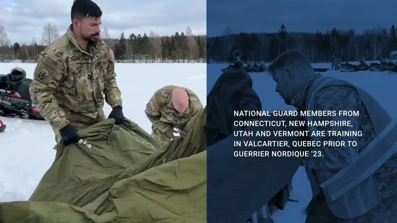 National Guard members train in the Canadian Arctic