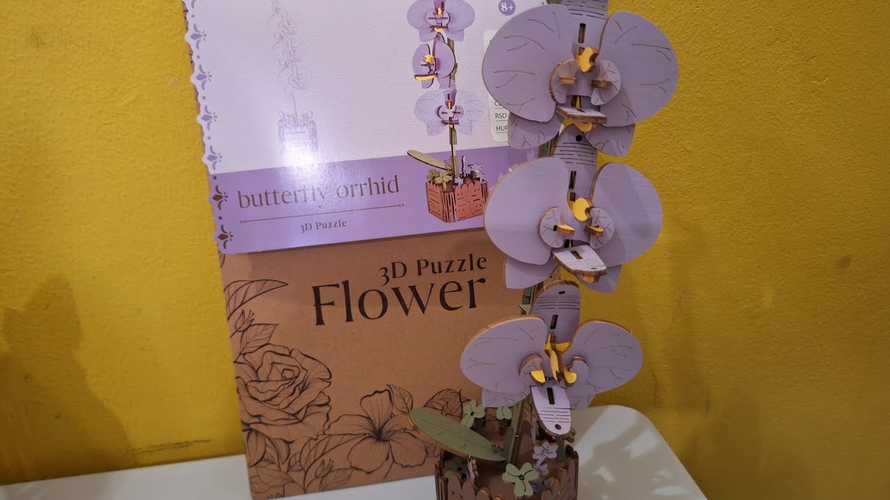 3D Puzzle Flower butterfly orchid de la Pepco