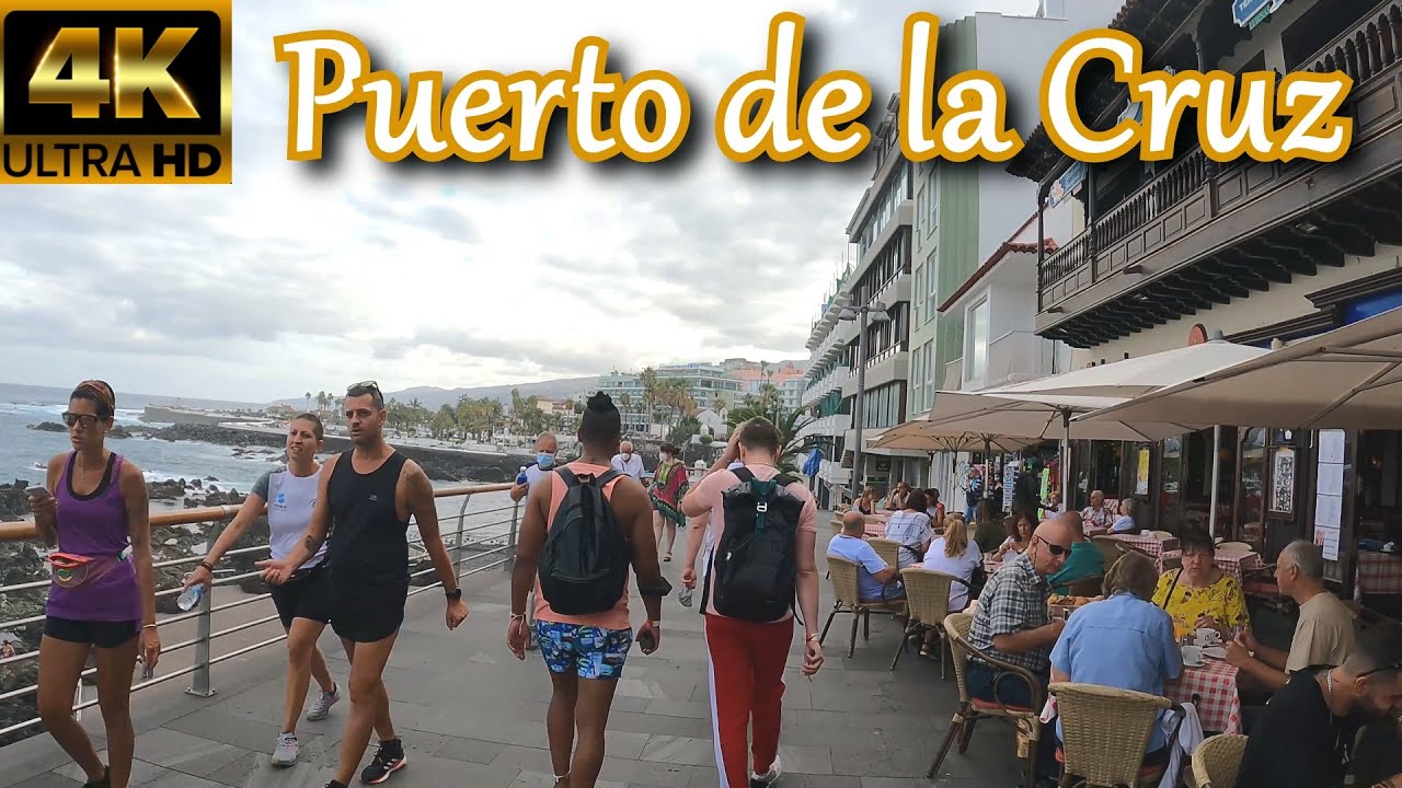 TENERIFE | From Plaza del Charco to Lago Martiánez [Puerto de la Cruz]👀 Oct 2021 | Walking Tour [4K]