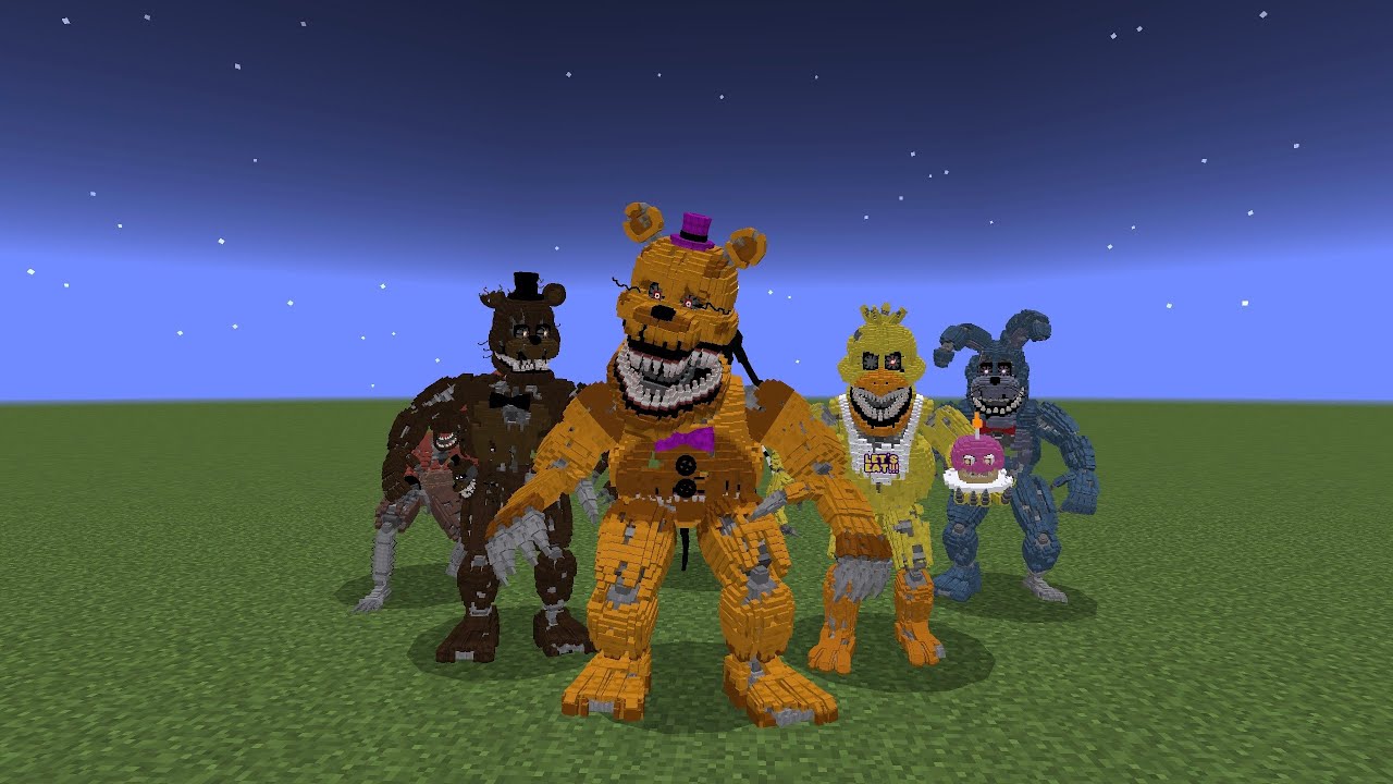 Five Nights at Freddy's 4 Addon in Minecraft Bedrock
