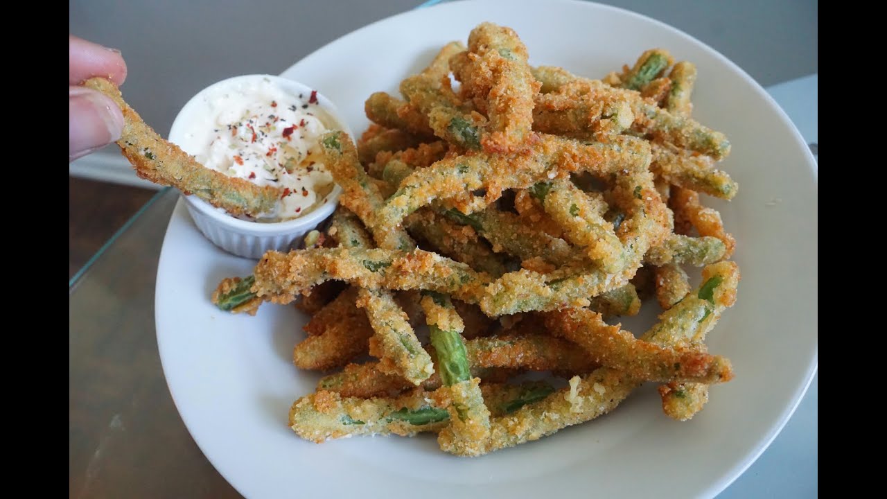 Amazing Crispy Fried Green Bean Fries Recipe| Less than 10 mins