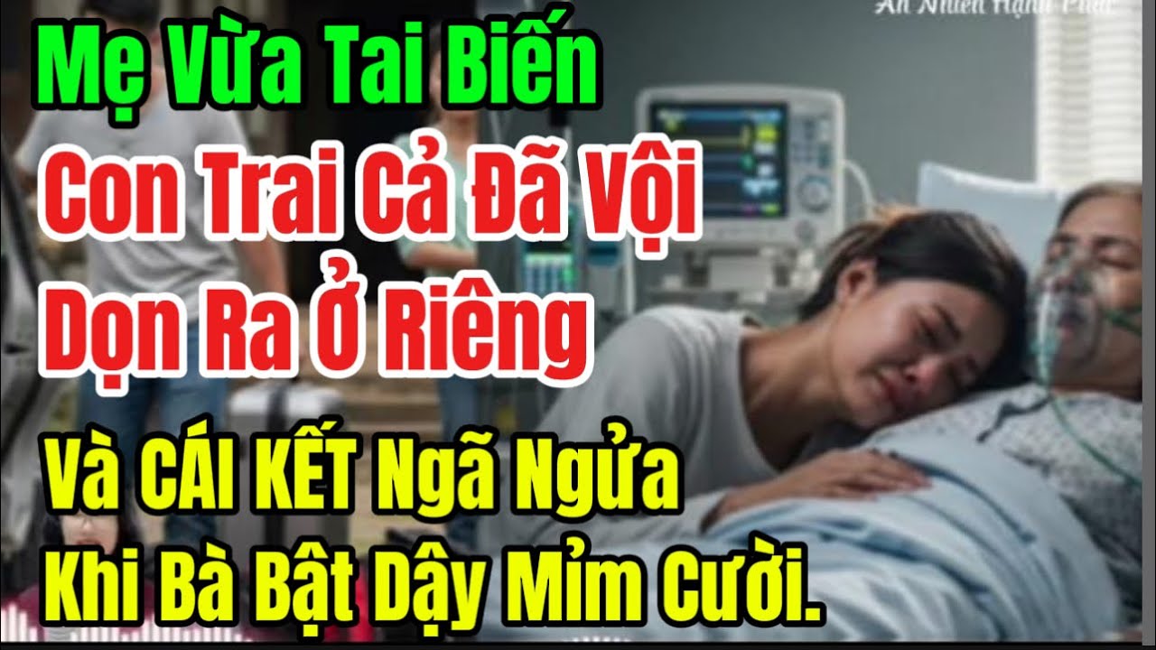 Mẹ Vừa Tai Biến, Con Trai Cả Đã Vội Dọn Ra Ở Riêng, Và CÁI KẾT Ngã Ngửa Khi Bà Bật Dậy Mỉm Cười.