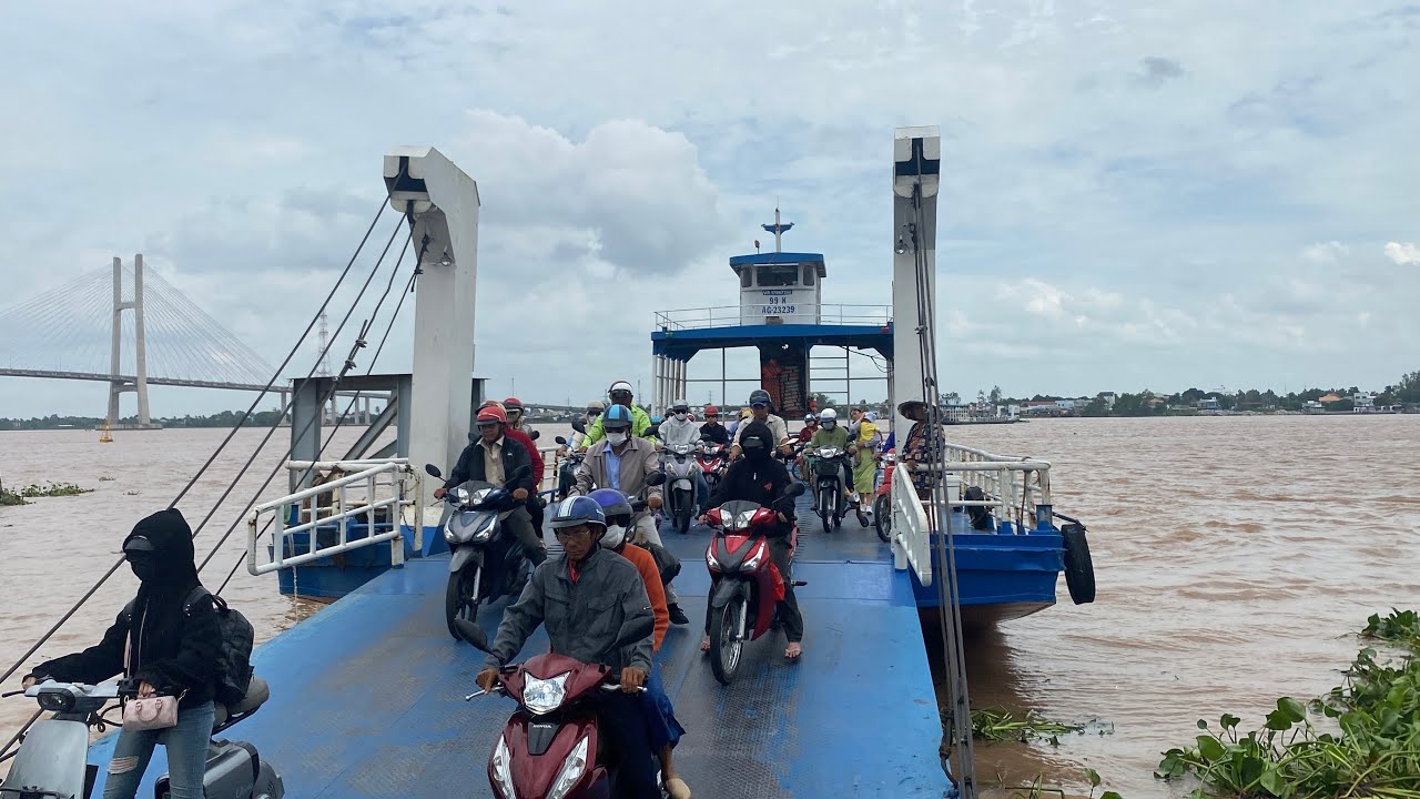 CAO LANH FERRY #1 | Dong Thap | Ferry Ride From Tan My To Cao Lanh | Lap Vo District | [4K]