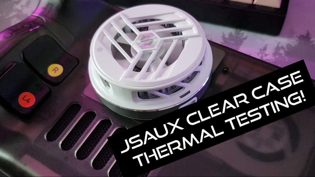 JSAUX Clear Case Thermal Tests with Cooler! Review - Steam Deck.