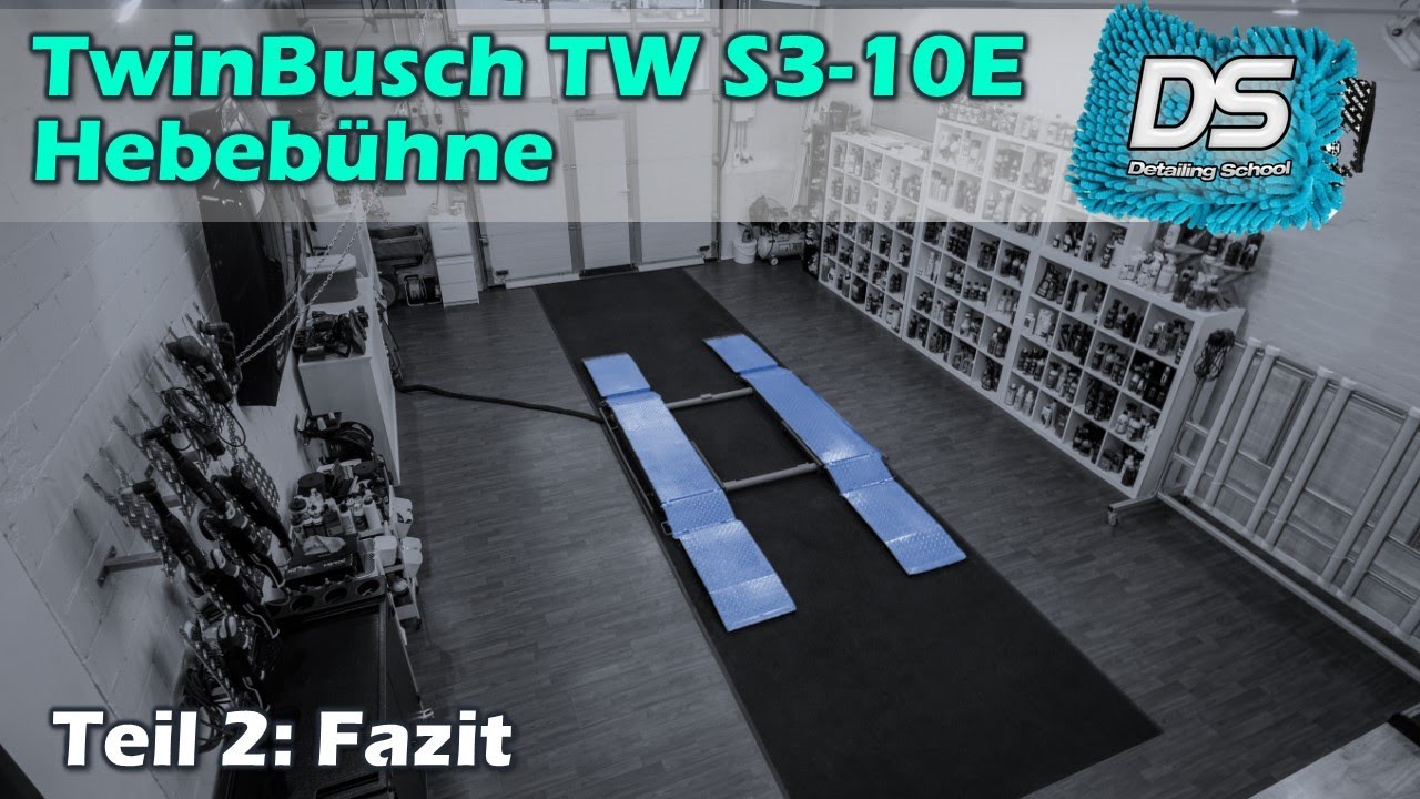 Auto Hebebühne TwinBusch TW S3-10E 400V - Teil 2: Fazit