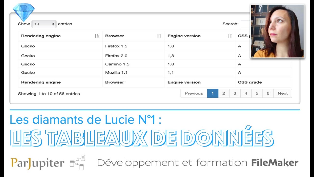 Les Diamants de Lucie n°1 : DataTables dans FileMaker
