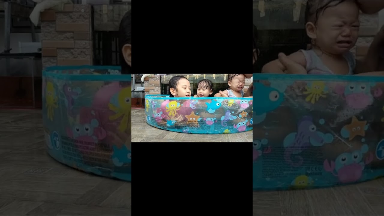 keseruan berenang di rumah 😍