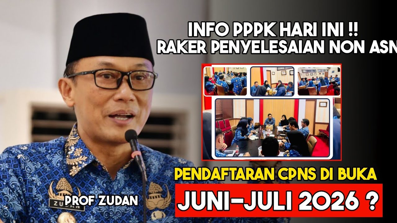 RAPAT PENYELESAIAN NON ASN ‼️ CPNS BUKA JUNI-JULI 2026 ⁉️
