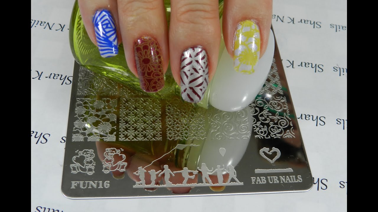 Stamping Plate Share My New Fab Ur Nails Plate 16