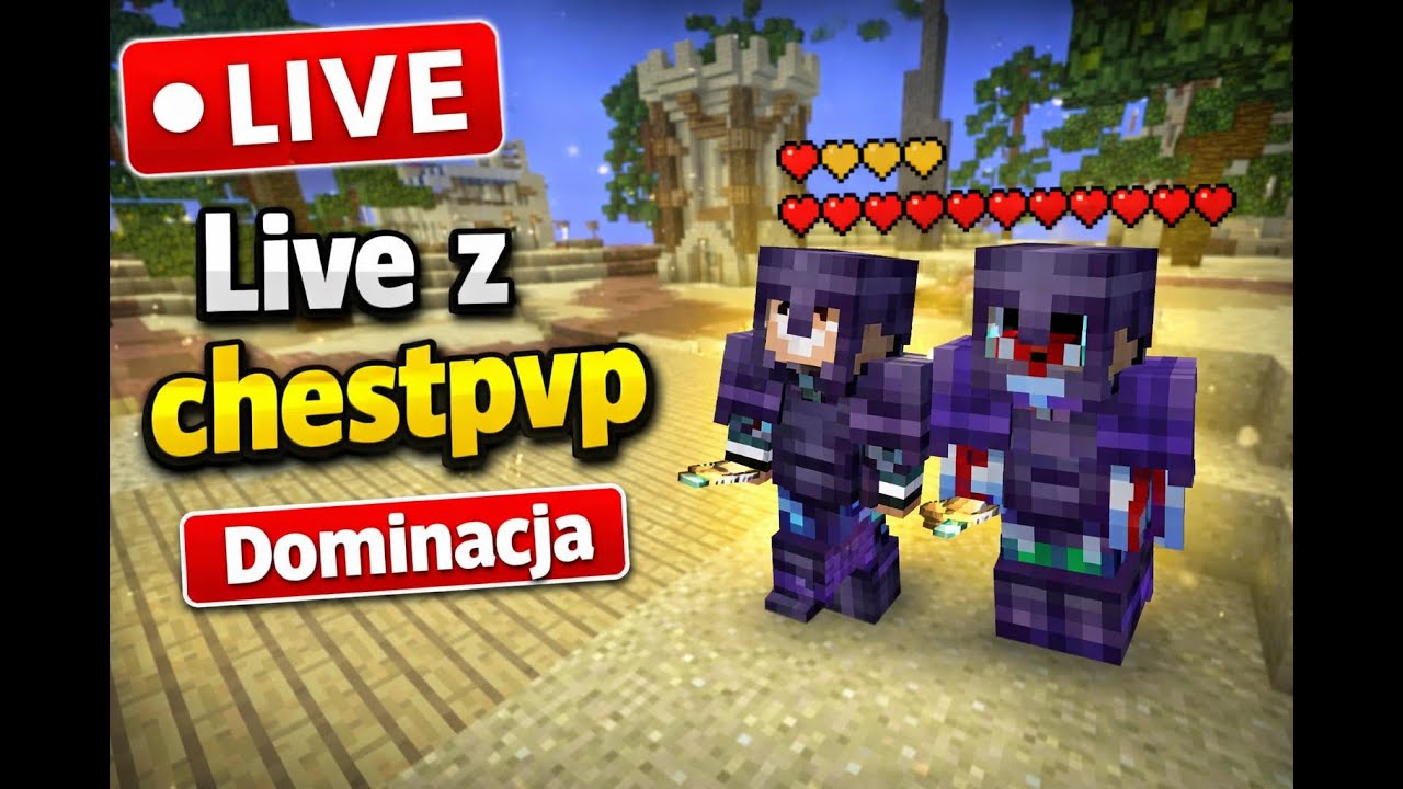 Live z ChestPvP CraftCube.pl | Losowania na vPLN oraz Top donate na eventowki