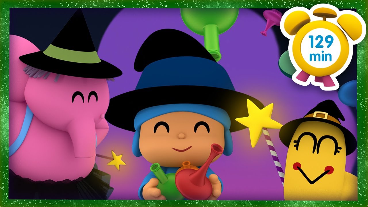 🔮POCOYÓ en ESPAÑOL - La varita mágica de Halloween [129 min] CARICATURAS DIBUJOS ANIMADOS para niños