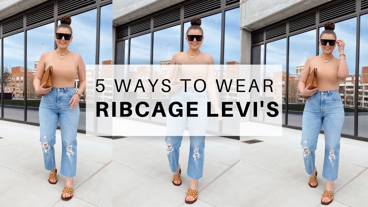 5 WAYS TO WEAR LEVI'S RIBCAGE JEANS | JULIA MARIE B