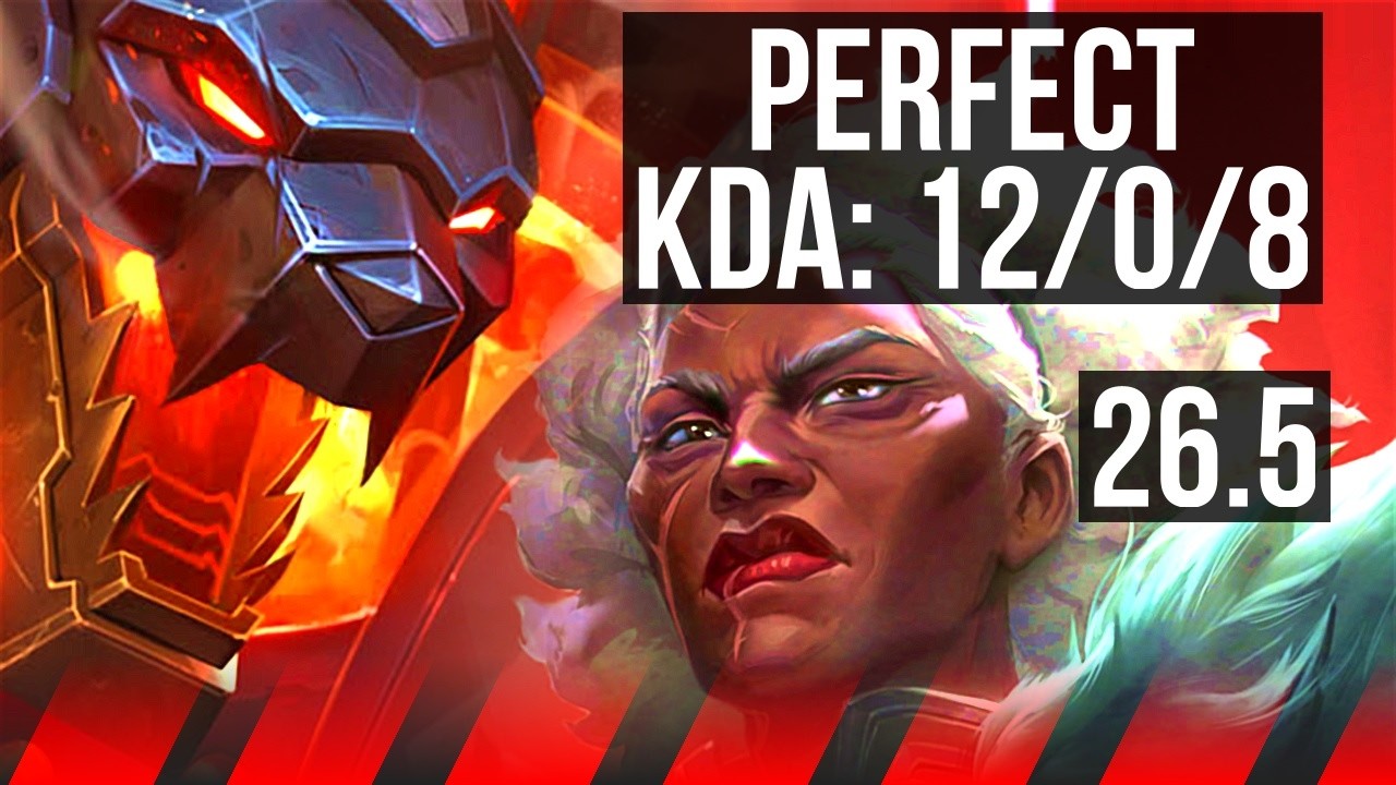 NASUS vs AMBESSA (TOP) | Perfect KDA: 12/0/8 | EUW Master | 26.5