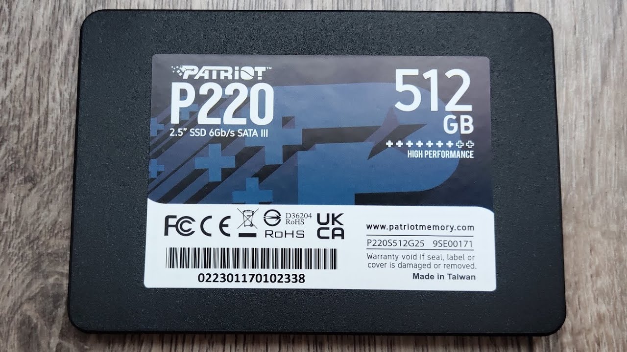 Обзор SSD Patriot P220, с ёмкостью 512ГБ (P220S512G25)