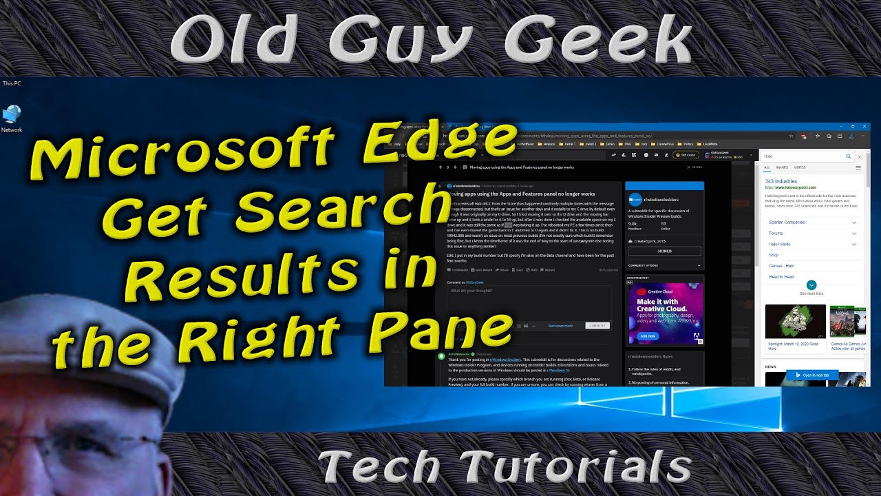 Coming to Edge Chromium - Search Results In RightPane