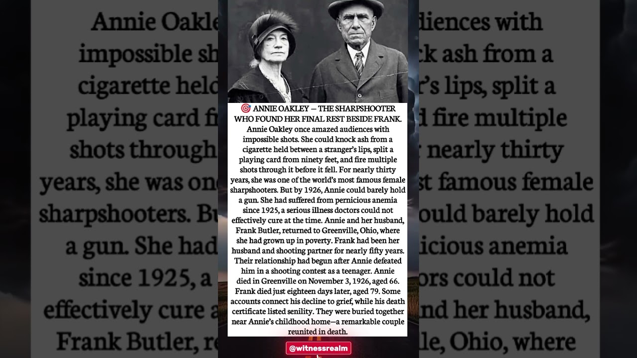 She Was the World&rsquo;s Greatest Sharpshooter&hellip; Then She Couldn&rsquo;t Hold a Gun 💔
