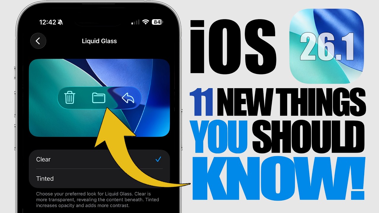iOS 26.1 — 11 изменений, которые действительно важны!