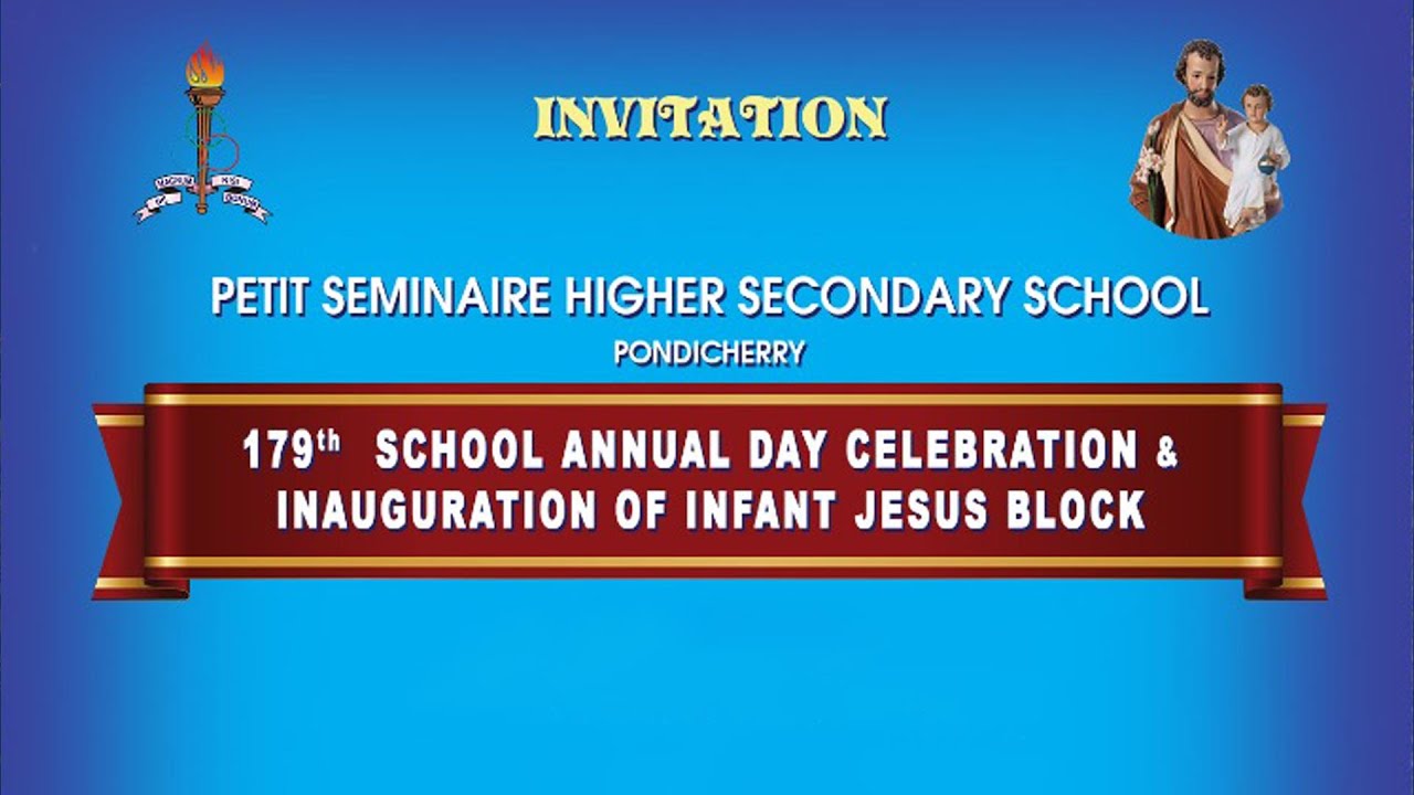 PETIT SEMINAIRE SCHOOL | 179 SCHOOL ANNUAL DAY CELEBRATION | LIVE