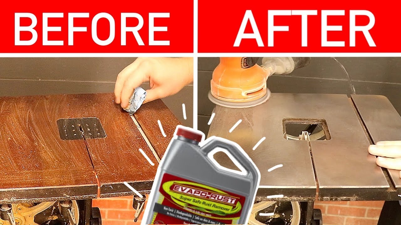 Evapo-rust to Restore your Rusty Power Tools = Amazing Results for Rust Removal