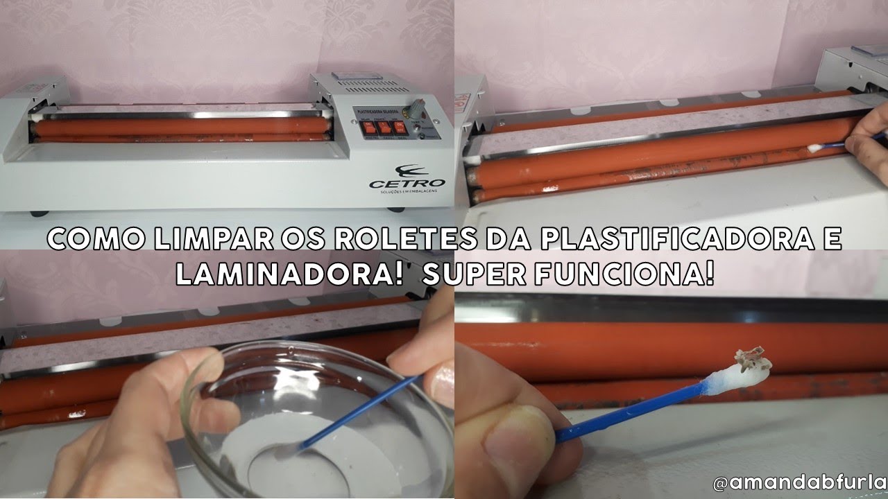 Como limpar os roletes da sua Plastificadora/Laminadora. Método testado e aprovado! SUPER FUNCIONA!