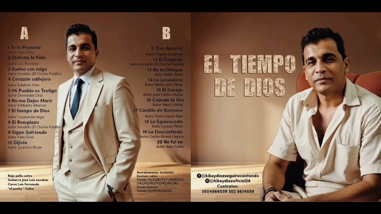 Tres Amores Kikey Díaz y Ricardo socarras Guillén Autor Crispín Gutiérrez 