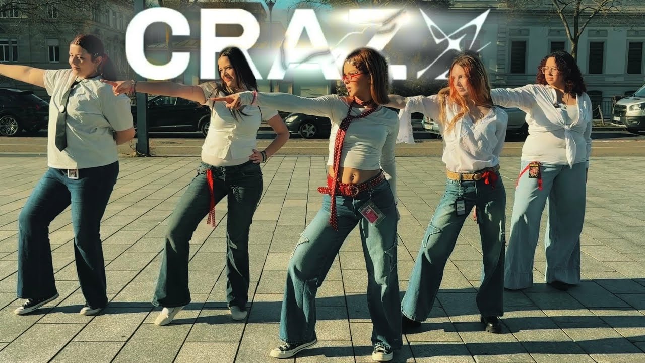 [K-POP IN PUBLIC FRANCE] - LE SSERAFIM (르세라핌) ‘CRAZY’ - [DANCE COVER] [HALF ONE TAKE] by lyrae crew