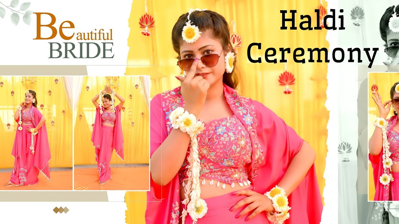 My Haldi ceremony @shreyamaurya1207 #weddingphotography  #haldiceremony #youtubevideo #outfit 