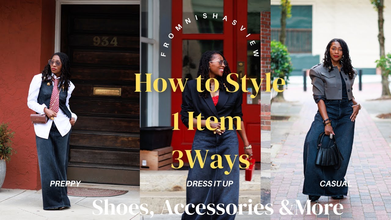 How to Style 1 Item 3 Ways | Preppy, Dressy & Casual|Accessories, Shoes, & More