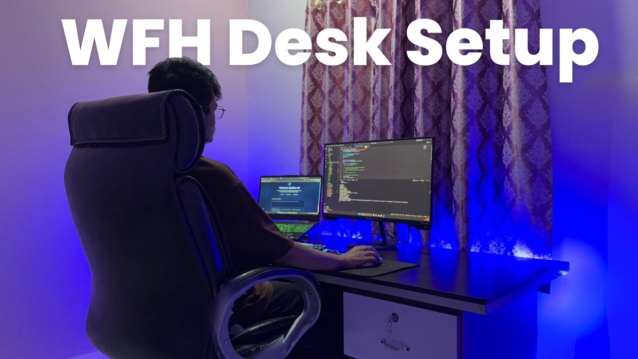 How I built my dream WFH office setup under ₹25k | Work from Home Desk setup