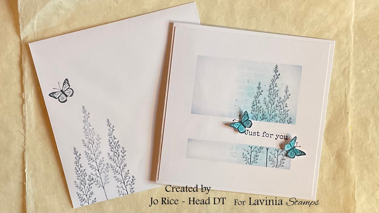 A clean and classic design by Jo Rice #laviniastamps