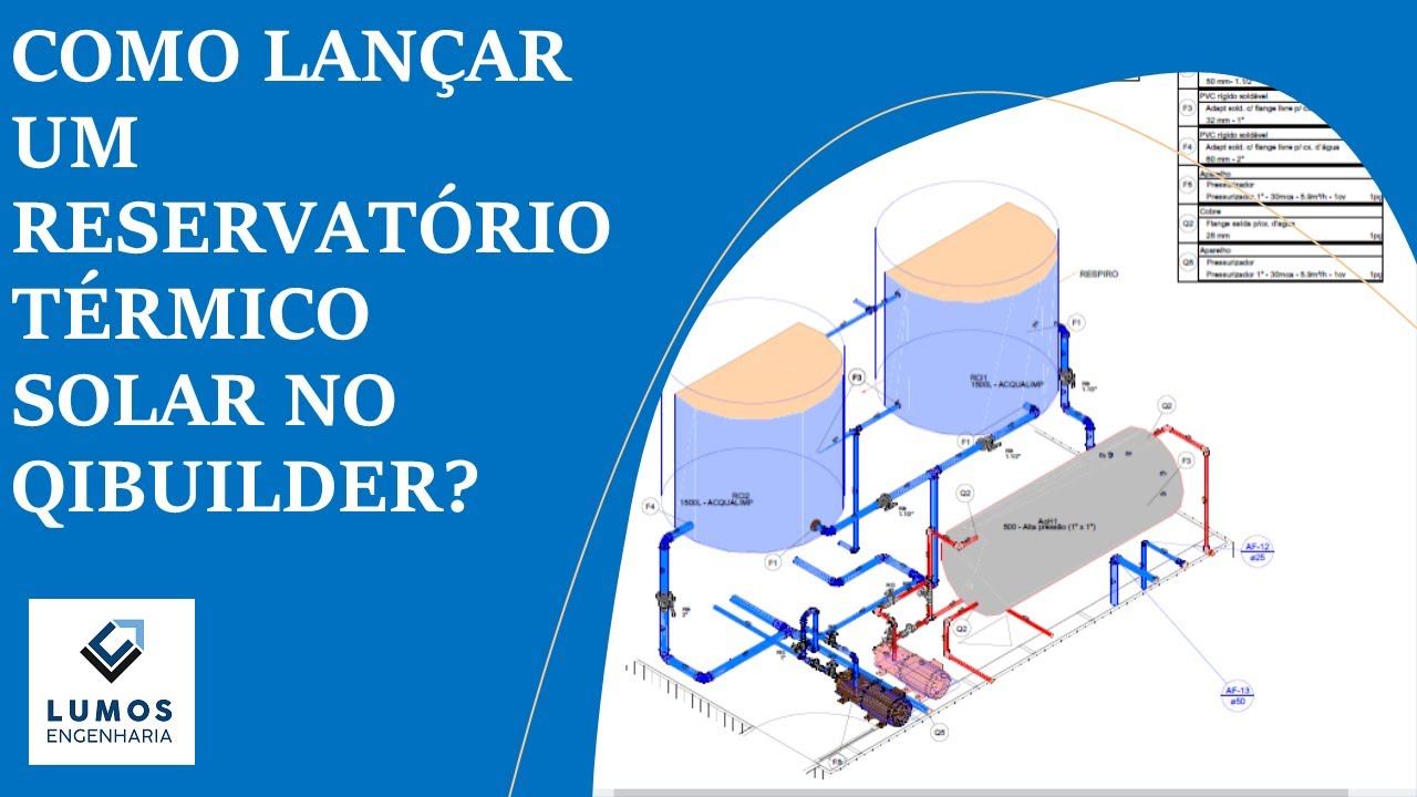 QiBuilder - Lançando um reservatório térmico solar boiler