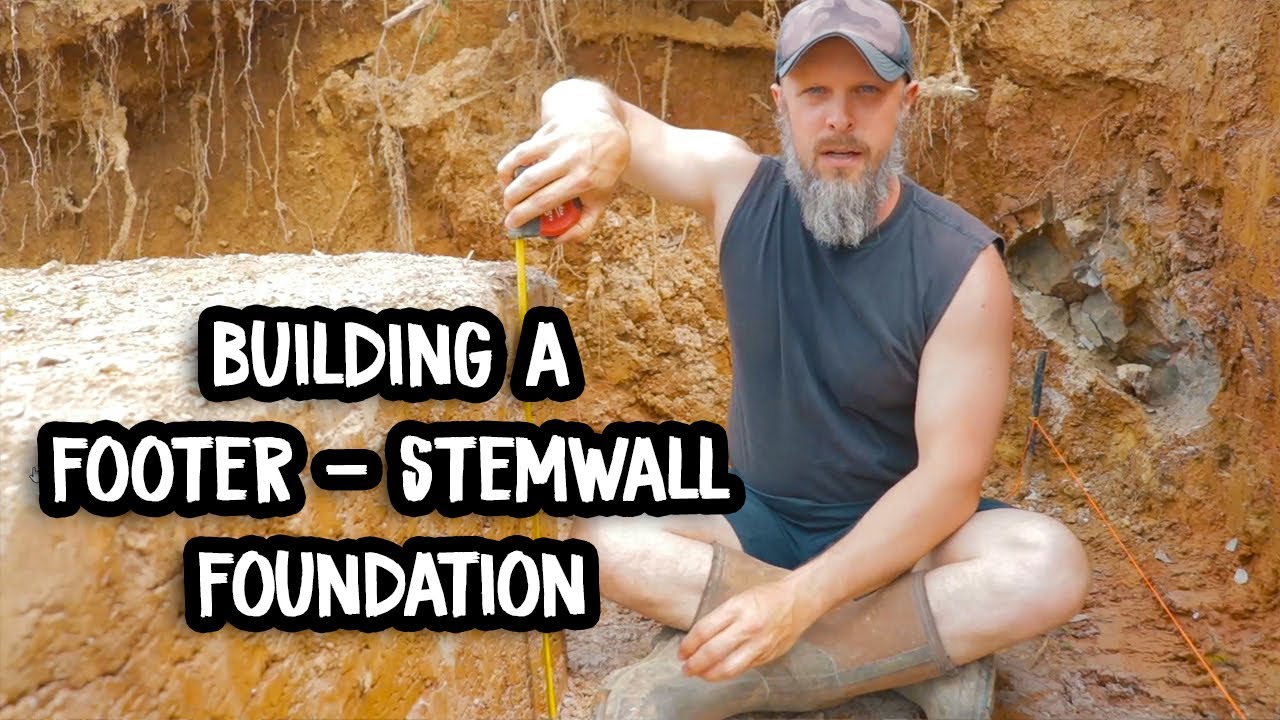 Cob House Foundation Building - The Footer & Stemwall System