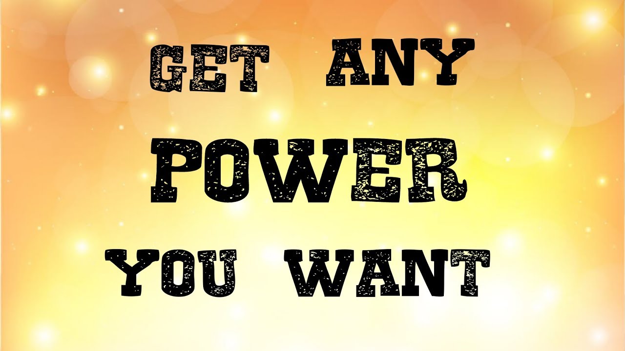 Get any power you want... White Magic