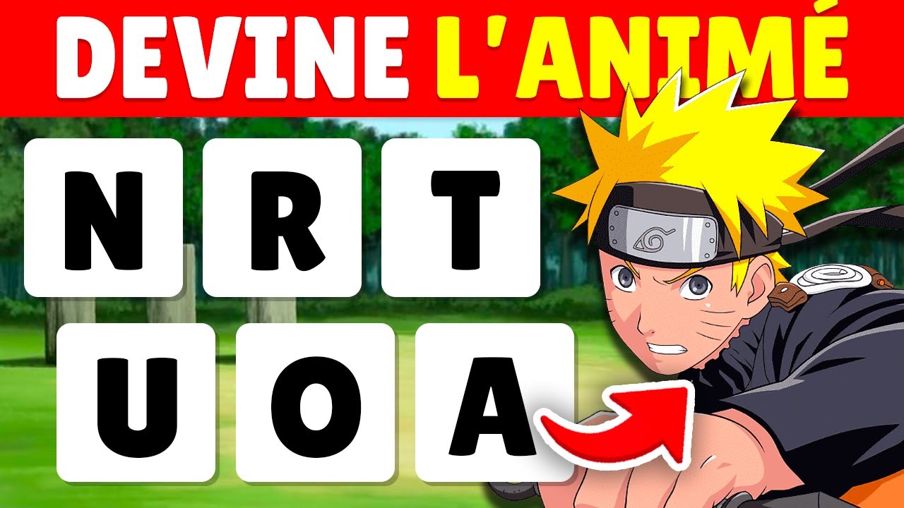 🐉 Devine L'ANIMÉ à partir des LETTRES mélangées 🤔 | FACILE à IMPOSSIBLE 🔥