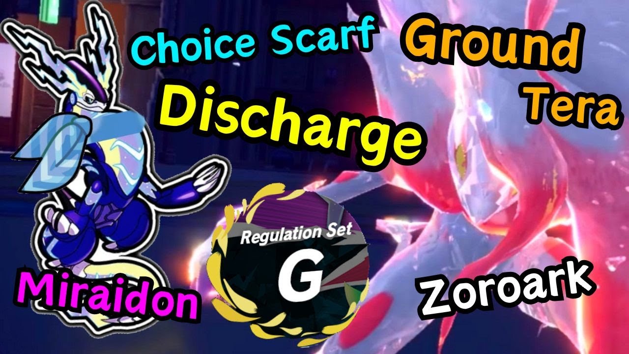 Choice Scarf Miraidon and Zoroark! Pokemon VGC Competitive Reg G Battle