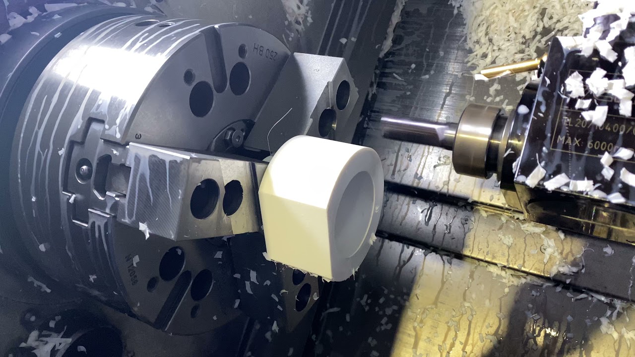 Lavorazione CNC con tornio motorizzato 4 assi in G112/G12.1 FANUC