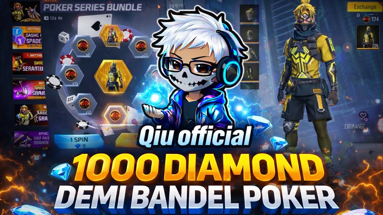 1000 DIAMOND DEMI POKER SERIES! AKHIRNYA DAPAT?! 😱 | Free fire