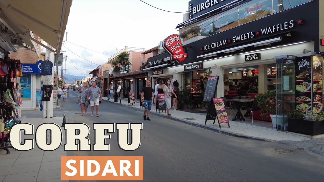 Sidari town - Corfu, Greece [4k Ultra HD 60fps ]