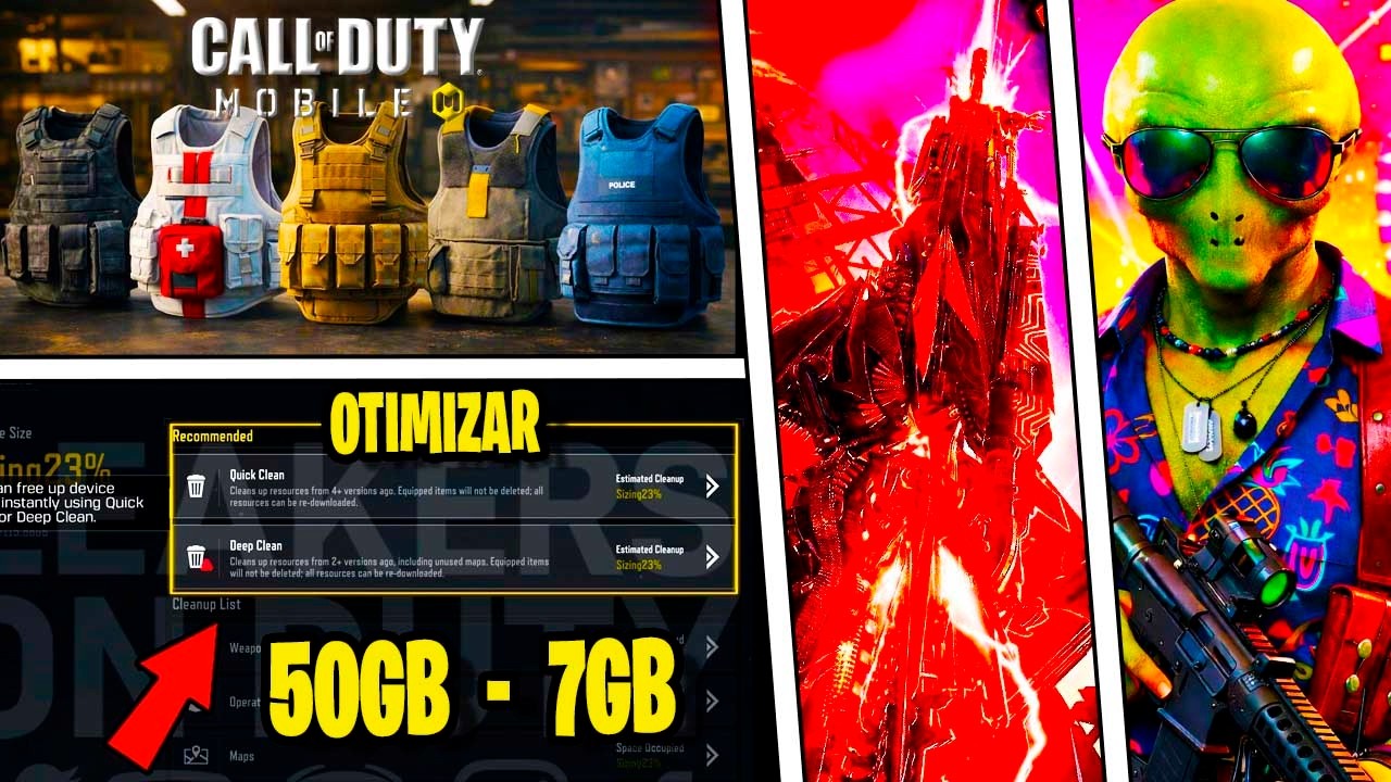 URGENTE! NOVA OTIMIZACAO, NOVO SISTEMA DE COLETES! NOVA MITICA E PERSONAGENS SEASON 2 COD MOBILE