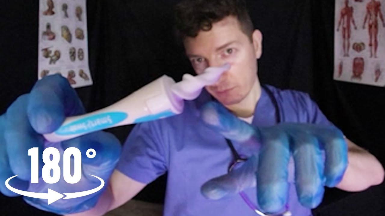 ASMR VR180 | Something In Your Ear (Ear Exam, Cleaning & Hearing Test)