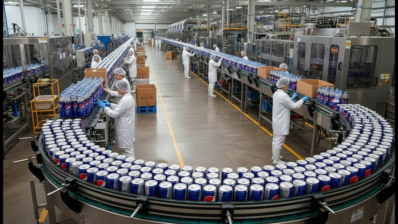How Pepsi Is Made Today | Inside the Modern Soft Drink Factory