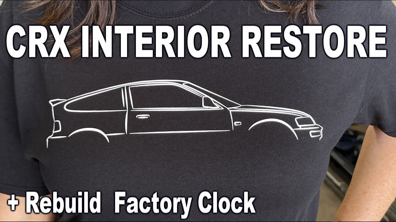1990 CRX Si , How to:  Dye and refresh , clock clean up - Part 11